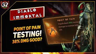 Point Of Pain  38 Increase DMG  TEST  Off Hand  Diablo Immortal [upl. by Gastineau]