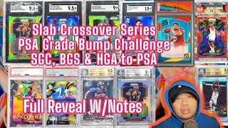 PSA Reveal  Grade Bump and Crossover challenge  SGC BGS HGA 9s to PSA 10 With Inspection Notes [upl. by Loy606]