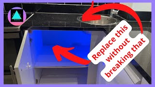 Repair a water damaged kitchen base unit WITHOUT removing granite kitchen worktop [upl. by Schertz]