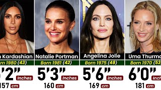 Heights of Famous Hollywood Actresses in 2023 [upl. by Jarrod700]