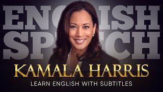 ENGLISH SPEECH  KAMALA HARRIS We’re not going back English Subtitles [upl. by Nylehtak469]