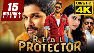 Real Protector 4K ULTRA HD Superhit Action Hindi Dubbed Full Movie  Allu Arjun Tamannaah [upl. by Imoan658]