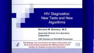 HIV Diagnostics New Tests and New Algorithms [upl. by Kappel]