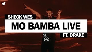 Sheck Wes  Mo Bamba ft Drake Live Performance at Toronto Canada [upl. by Nnairam]