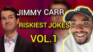 Jimmy Carr Riskiest Jokes Vol1  Reaction [upl. by Cohin]