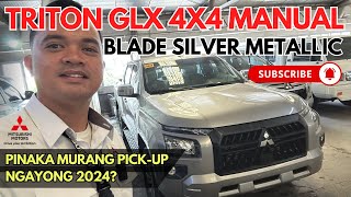 THE MOST AFFORDABLE AND REASONABLE PRICE PICK UP NGAYON SA PHILIPPINES 2024 TRITON GLX 4X4 MT [upl. by Shoshana]