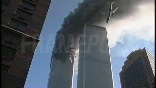 WTC 1 Burning WTC 2 Plane Impact amp Immediate Aftermath Luc CourchesneFramepoolEnhanced Quality [upl. by Joby]