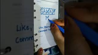 logo logomaker logomaking namelogo logodesign art artist drawing sanam shorts viralvideo [upl. by Auqinom]