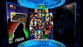 Marvel vs Capcom 3 Character Roster and Colours [upl. by Notlok]