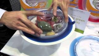 International Home  Housewares Show IHHS 2012  PlateTopper Silicone Sealing Lids [upl. by Ping]