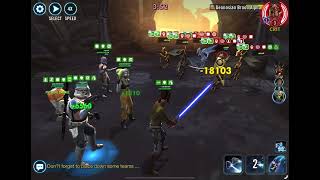 SWGOH TW Phoenix Hera Omicron vs Geonosians Poggle Omicron [upl. by Stavro161]