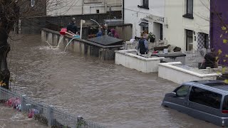 Storm Bert causes severe flooding in UK [upl. by Idyh]