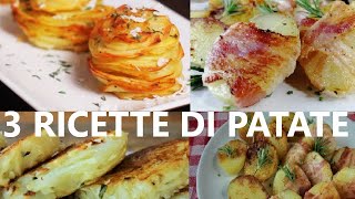 3 Ricette Patate ricette facili con la patata [upl. by Arihaz62]