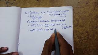 Reduction formula for sinx indefinite integration [upl. by Borden]