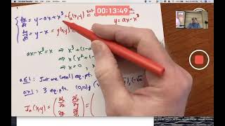 Diff Eqs amp Lin Alg Nonlinear System Bifurcation Hamiltonian amp Gradient Systems Diagonalization [upl. by Colleen]