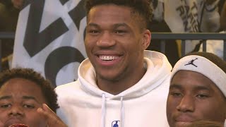 Le basketteur star Antetokounmpo à Paris la NBA sexporte  AFP News [upl. by Ahsiel]