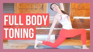 45 min Intermediate Vinyasa Yoga  Full Body Toning Yoga [upl. by Morgana]