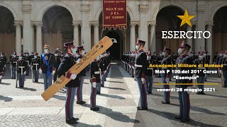 Mak P 100 del 201° Corso “Esempio” dell’Accademia Militare [upl. by Eiramlatsyrk877]