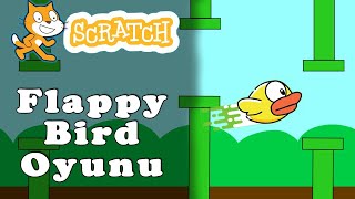 Scratch Flappy Bird Oyunu Yapımı İvmeli Düşüş [upl. by Ilojna]