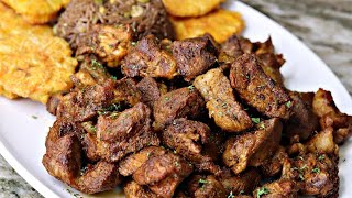 HOW TO MAKE GRIOT TUTORIAL HAITIAN FRIED PORK RECIPE [upl. by Loni]