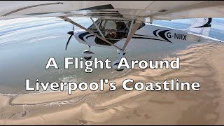 Flight Around Liverpool Coastline In My 100HP 600KG Skyranger Nynja  Lets Go Flying [upl. by Cerellia]