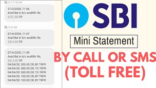 Check SBI Mini Statement By SMS Or Missed Call  SBI Balance Enquiry Number SBI Quick Fasciitis [upl. by Randolf292]