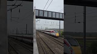 TWO LNER CLASS 800S PASSES HURN ROAD FOOTBRIDGE 10TH NOVEMBER [upl. by Torry]