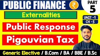 Pigouvian Tax  Public Response  Externalities  Public Finance GE  Bcom H GE amp BA Sem 4 amp Sem 6 [upl. by Hines]