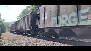 E407 near Dungannon Virginia on the Clinchfield August 28 2024 [upl. by Brand]