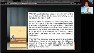 Introduction The Doctrine of Justification Lecture 02 [upl. by Baniaz]