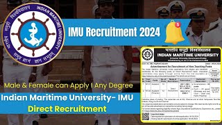 IMU Assistant Recruitment 2024  Group C Post  Full Detail in Tamil✅female candidates to apply [upl. by Alled1]