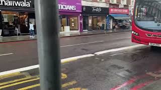 Rare Catch rare bus on route 243 pulling up to Dalston Junction Station [upl. by Assele158]