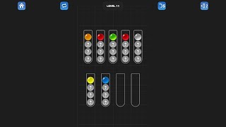 Ball Sort Puzzle  Color Game Level 11 Solution Android [upl. by Nivalc]