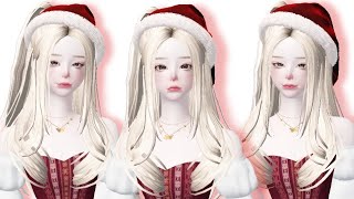 Zepeto Face Idea  Pretty Baby Doll Face  Special Christmas  Outfit Idea  Oplas Zepeto [upl. by Winchell]