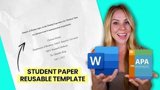 Format a Student Paper in APA 7th Edition Using Microsoft Word [upl. by Abihsat]