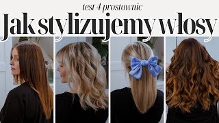 JAK STYLIZOWAĆ WŁOSY LOKI NA PROSTOWNICĘ  REMINGTON TEST I PORÓWNANIE 4 PROSTOWNIC [upl. by Eek879]