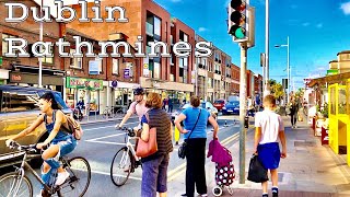 Rathmines Dublin Ireland September 2021 Summer walk on a Bright Sunny day 4k 60fps [upl. by Aleydis350]