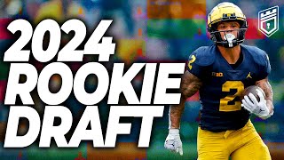 UPDATED 2024 DYNASTY ROOKIE MOCK DRAFT Big Movers  Dynasty Fantasy Football 2024 [upl. by Mages]