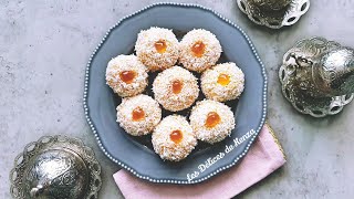 Sablé fondant à la noix de coco et à la confiture facile [upl. by Poirer]