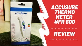 AccuSure Thermometer FR 800 Review in Hindi  एक्यूश्योर नोंकांटेक्ट थर्मामीटर की समीक्षा [upl. by Herod]