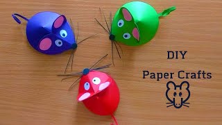 How to make Paper Rat  Easy Paper Toys for Kids  Paper crafts ideas [upl. by Swane161]