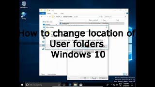 How to change location of User folders Windows 10 [upl. by Quigley905]