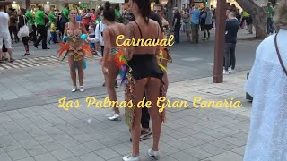 Carnival street people Gran Canaria Spain [upl. by Daisey]