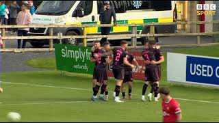 PORTADOWN V BALLYMENA UNITED BBC SPORT HIGHLIGHTS  2024 IRISH PREMIERSHIP FOOTBALL [upl. by Accire]