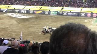 Monster Jam World Finals 18 MaxD Neil Elliott Freestyle [upl. by Anires]