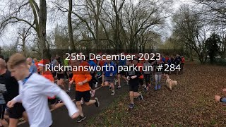 Rickmansworth parkrun 284  December 25th 2023 fast [upl. by Patience527]