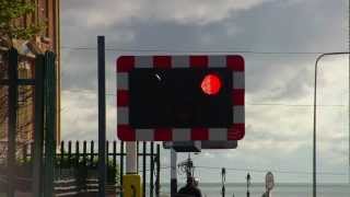 Level Crossing at Bray Station Wicklow [upl. by Uoliram]