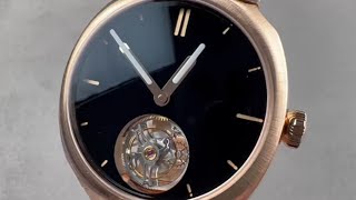 H Moser amp Cie Streamliner Tourbillon Rose Gold and Vantablack 68040400 H Moser amp Cie Watch Review [upl. by Jairia225]