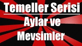 İngilizce kelimeler Aylar ve mevsimler [upl. by Dub]