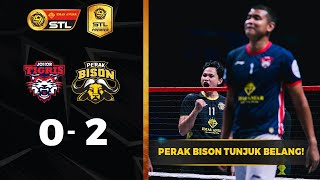 Johor Tigris 02 Perak Bison  Emas Anuar STL 202223 [upl. by Ahsetel]